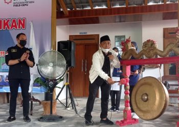 Rangkaian peresmian dan pelantikan pengurus komunitas daun jati (Kodati) di kecamatan Bangilan, Kabupaten Tuban (07/04/2021) (Foto: Ahmad )