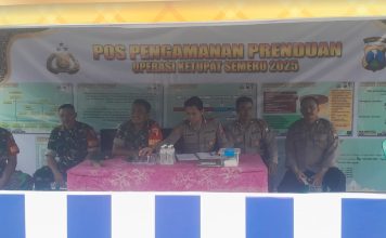 Babinsa Lakukan Pengamanan Jalur Arus Mudik di Pragaan