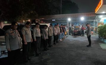 Polsek Rawalumbu Gelar Apel Malam untuk Tingkatkan Keamanan