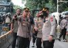 Pengamanan Aksi Unjuk Rasa di Jakarta Pusat