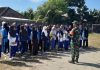 Bangunkan Semangat Dan Jiwa Nasionalis,, Babinsa Beri Wasbang Di Sekolah