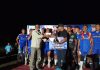 Security Tofu FC Juara I Open Turnamen Sepak Bola Gawang Sedang Cup II di Saolat