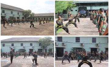 Kodim Sumenep Tingkatkan Kemampuan Prajurit melalui Latihan Pencak Silat Militer