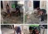 Weekend Penuh Arti, Babinsa Gotong Royong Bantu Warganya Bangun Rumah