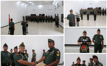 Dandim 0827/Sumenep Pimpin Pelepasan Tiga Anggota Pindah Satuan