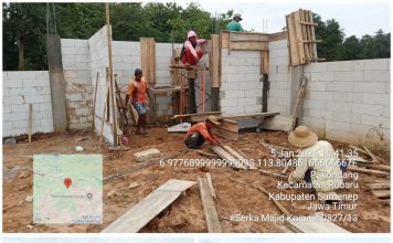 Bangunan Koperasi Pakondang Menampakkan Struktur, Babinsa Kawal Setiap Tahap