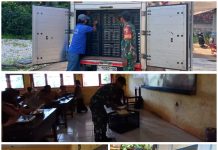 Senyum Bahagia Siswa Siswi SDN Kecamatan Dungkek Kopda Dwi Aryo Distribusikan Makanan Bergizi Gratis di Sekolah