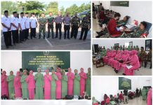 Persit KCK Kodim 0827/Sumenep Gelar Donor Darah