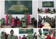 Persit KCK Kodim Sumenep Perkuat Aksi Kemanusiaan Lewat Donor Darah