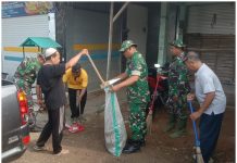Kerja Bhakti Indonesia ASRI, Forpimka Rubaru Bersihkan Pasar