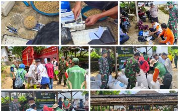 TNI Kawal Serapan Gabah Petani Ambunten, 6 Ton Terserap di Awal Program 2026