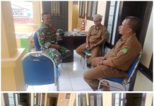 Tingkat Pelayanan Kesehatan, Babinsa Koramil 21/Ra’as Sambangi Puskesmas Kecamatan Ra’as
