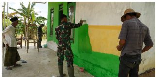 Rumah Sunahwi Kini Layak Huni Usai Dicat Satgas TMMD