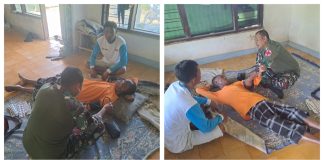 Satgas TMMD 127 Jemput Bola, Warga Stroke Ringan Diperiksa