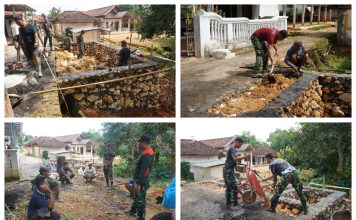 Uruk Pondasi MWK, Satgas TMMD Pastikan Bangunan Kokoh