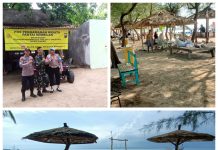 Sinergi TNI-Polri Jaga Pantai Sembilan, Wisatawan Nyaman Berlibur