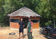 Libur Lebaran, Babinsa Pastikan Wisata Mangrove di Saronggi Aman