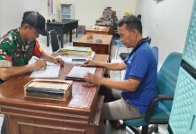 Babinsa Kopka Eko Laksanakan Puldatater di Kantor Desa Pasongsoan Kabupaten Sumenep