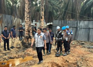 Operasi Gabungan Tertibkan Tambang Liar di Musi Banyuasin, 31 Sumur Minyak Ilegal Ditutup