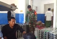 Babinsa Giligenting Awasi Dapur MBG, Ribuan Siswa Terima Gizi Gratis