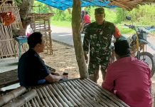 Serma Bejo Sambangi Warga di Desa Aenganyar Kecamatan Kepulauan Giligenting