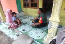 Babinsa Sapeken Peduli Generasi Bangsa, Kunjungi Keluarga Stunting di Pagerungan Besar