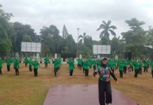Persit Kodim Sumenep Gelar Senam Bersama, Tingkatkan Kebugaran Anggota