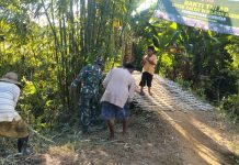 Karya Bakti TNI AD Skala Besar, Jembatan Rubaru Mulai Dikerjakan