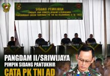 Pangdam II/Sriwijaya Pimpin Sidang Pantukhir Cata PK TNI AD Gelombang II TA 2026, Pastikan Seleksi Objektif dan Transparan