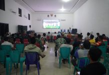 Kodim Sumenep Nobar Semifinal Piala Dunia Bersama Masyarakat