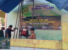 TNI AD Mulai Pengeboran Air Bersih di Guluk-Guluk Madura