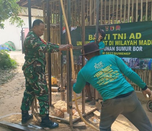 KBSB TNI AD Percepat Mulai Pemasangan Casing, Warga Nantikan Air Bersih Mengalir