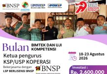 LAPENKOPDA & DEKOPINDA SUMENP Dorong Koperasi Berdaya, Ketua KSP/USP Sumenep Ikuti Sertifikasi Profesi Berlisensi BNSP