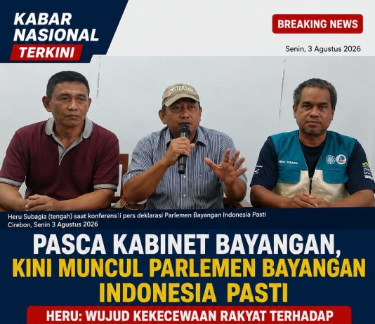 Pasca Kabinet Bayangan, Kini Muncul Parlemen Bayangan Indonesia Pasti, Heru: Wujud Kekecewaan Rakyat terhadap DPR dan Pemerintah