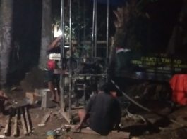 Pengeboran Sumur Bor Bakti TNI AD di Pragaan Daya Berlanjut Hingga Malam