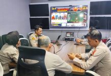 Polrestabes Palembang Perkuat Kesiapsiagaan Karhutla, Ikuti Zoom Meeting Polda Sumsel