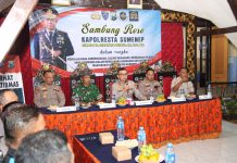 Kapolresta Sumenep Sambung Roso Bersama Forkopimcam, Tokoh Agama, Tokoh Masyarakat dan 11 Kades