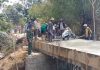 Lantai Jembatan Mulai Dicor, Warga Tambaksari Sumenep Ramai-Ramai Turun Tangan
