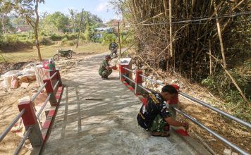 Jembatan Merah Putih di Matanair Mulai Dipercantik