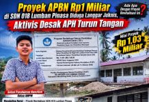 Proyek APBN Rp1 Miliar di SDN 018 Lumban Pinasa Diduga Langgar Juknis, Aktivis Desak APH Turun Tangan