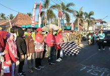 Ribuan Peserta Ikut Jalan Sehat HUT RI ke-81, Babinsa Turun Amankan Jalur