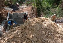 Tebing Jembatan Kadempol Kerta Aju Diuruk, Diperkuat agar Stabil