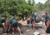Pengecoran Angkur Perkuat Konstruksi Jembatan Belimbing di Manding