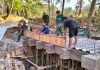 Jembatan Laok Saba Dikebut, Bondex dan Wiremesh Terpasang